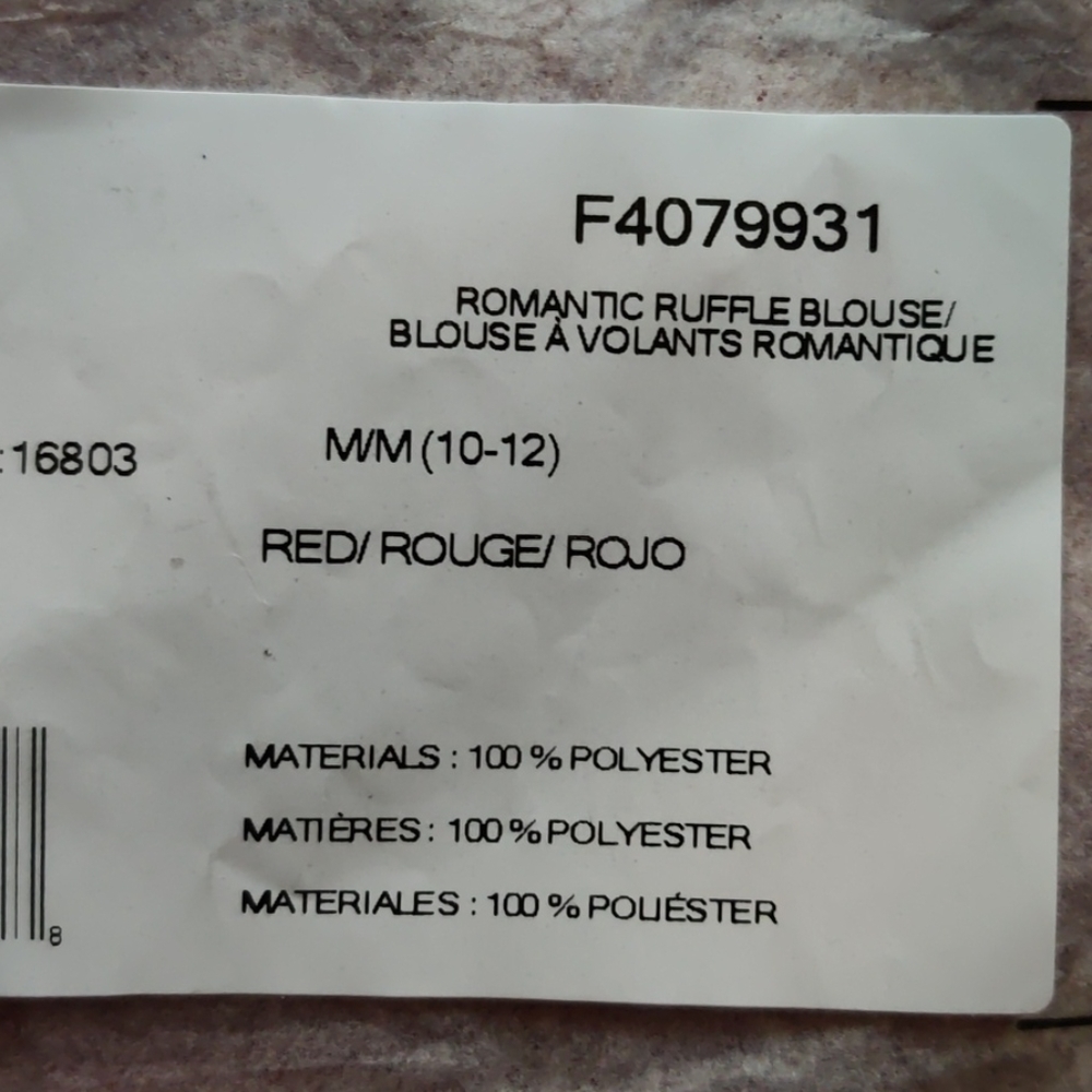 Romantic Ruffle Blouse Sleeveless NIB - Picture 4 of 6